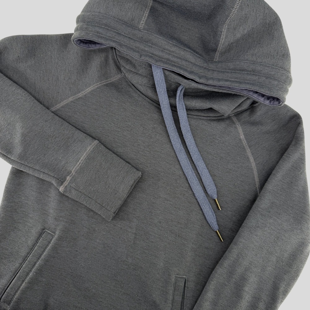 Marmot Pullover Hoodie Womens Small Blue Cowl Neck Fleece Lined Raglan Outdoor